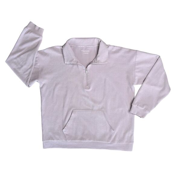 MARC NEW YORK ANDREW MARC Lavender Long Sleeve Collared 1/4 Zip Shirt Women’s - Picture 7 of 7